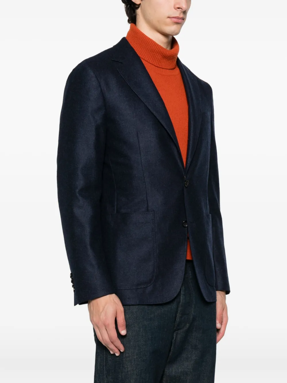 Canali Two-button Wool Blazer - Blue 