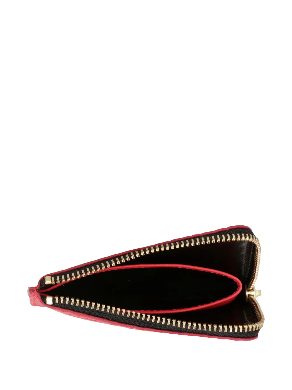 Comme Des Garçons Wallet embossed zip wallet Rood