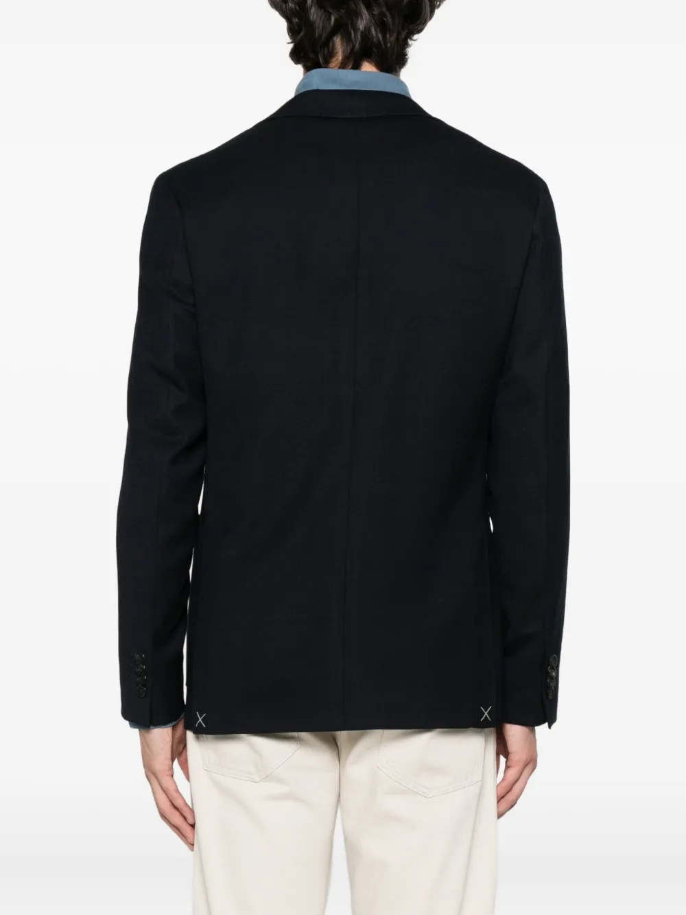 Canali Two-button Patch-pocket Blazer In Black