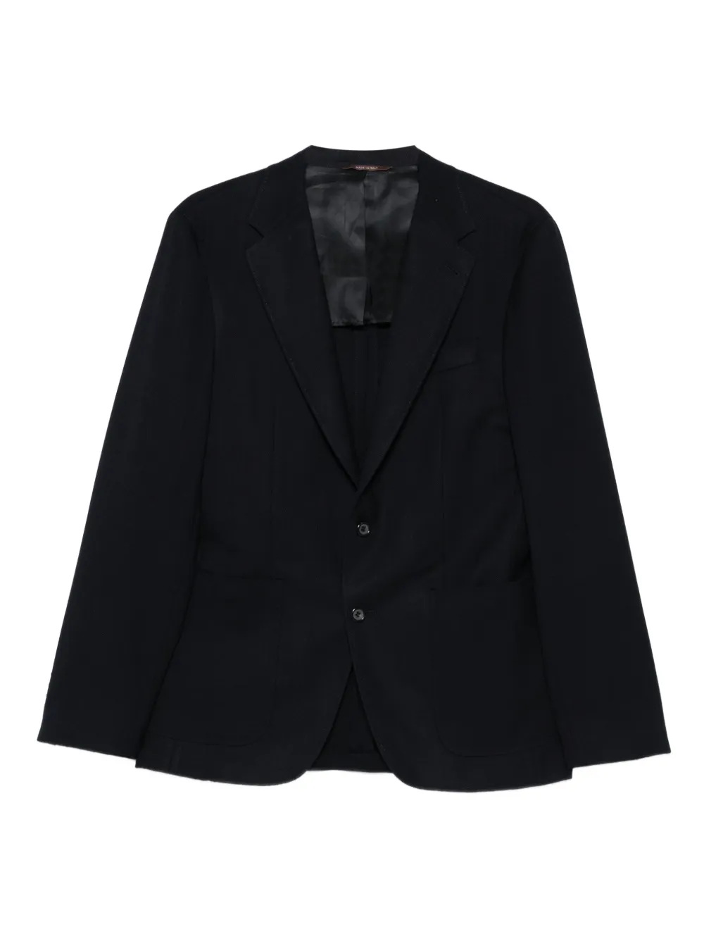 Canali Two-button Patch-pocket Blazer In Black