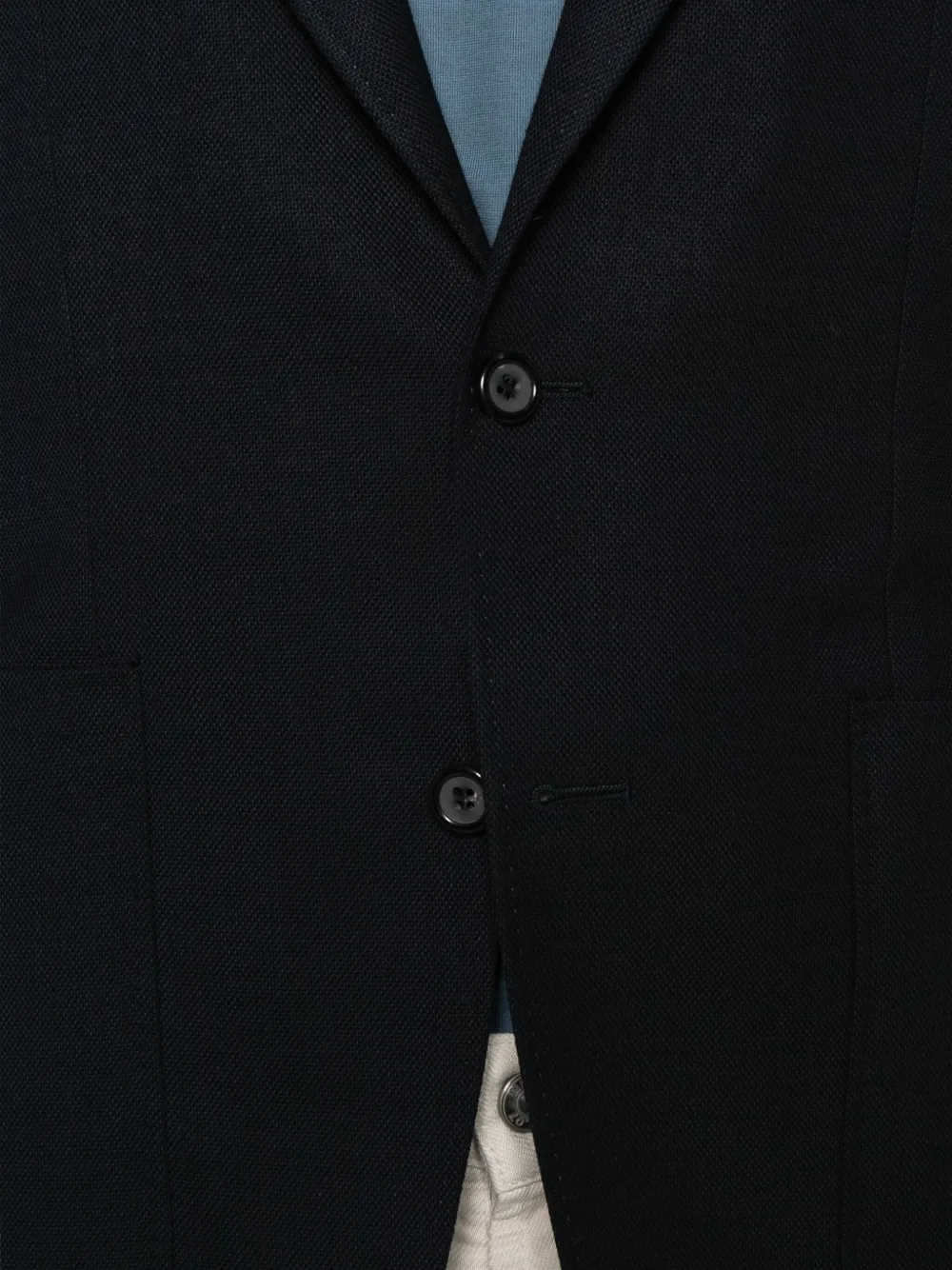 Canali Two-button Patch-pocket Blazer In Black