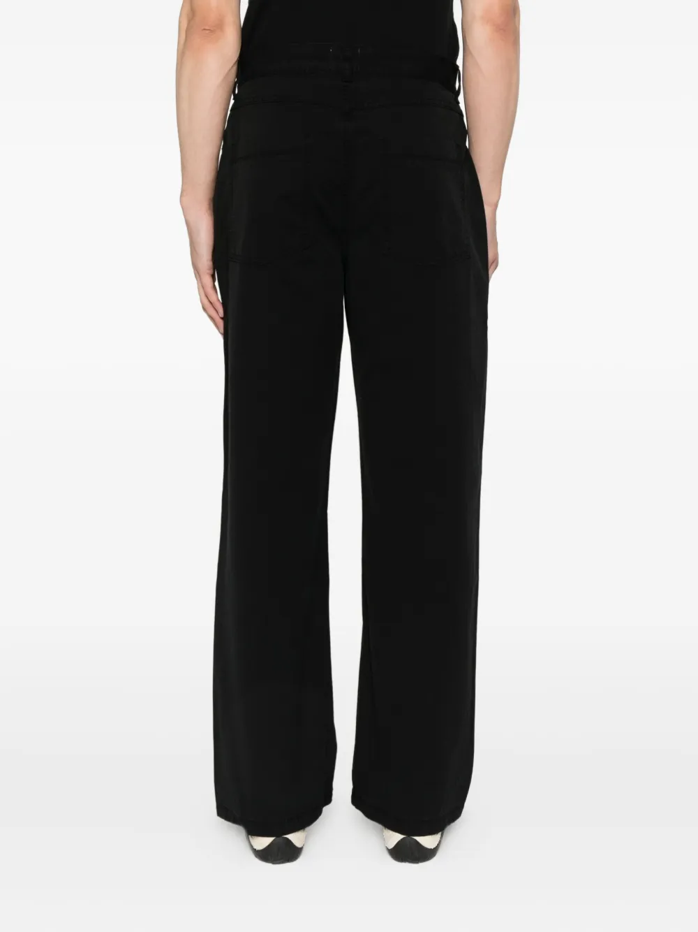 Arte Antwerp Katoenen broek met zak met studs Zwart