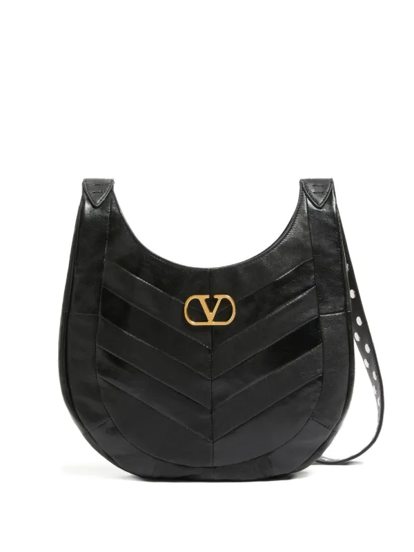 Valentino Garavani Borsa a Spalla Hoboho Piccola Nero FARFETCH IT