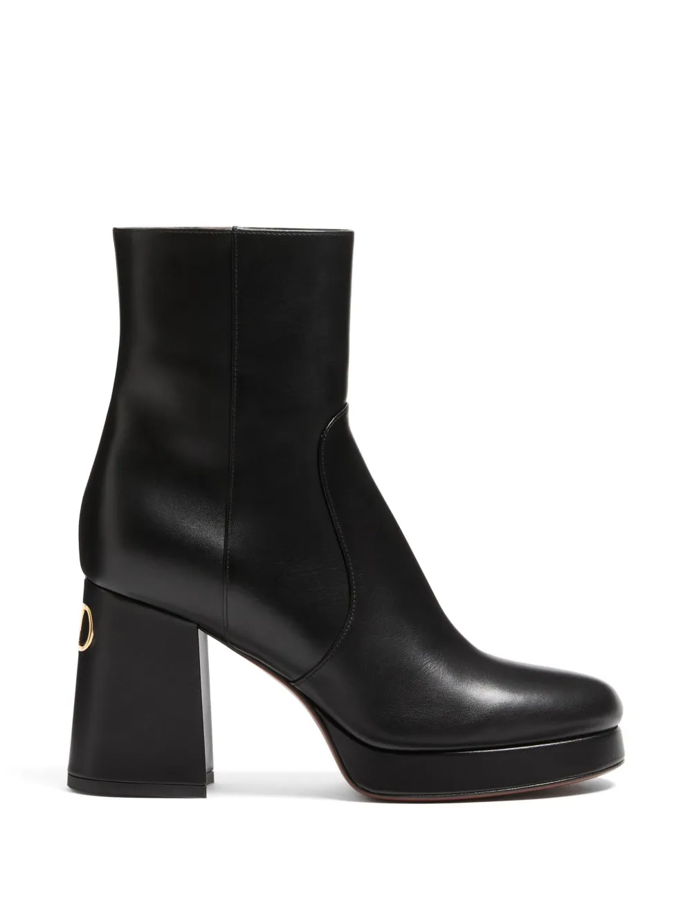 Valentino Garavani 90mm Fawcette laarzen met plateauzool Zwart