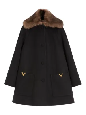 VALENTINO GARAVANI ブラック チェスターコート 美品 高級 カシミヤ100% PER VALENTINO ペレ バレンチノ