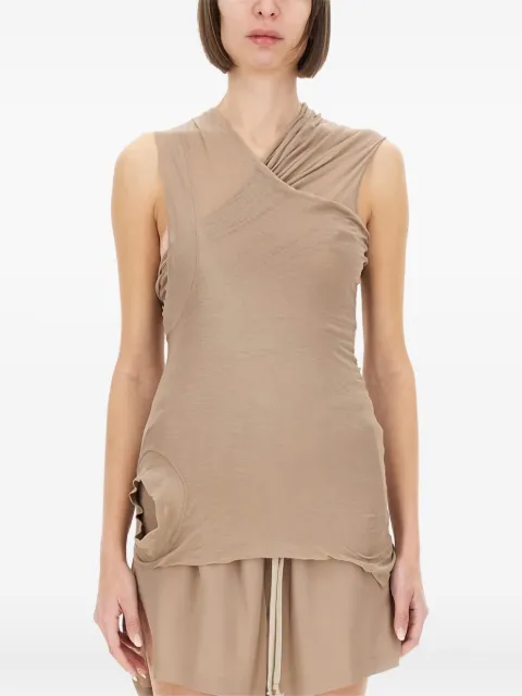 Rick Owens draped sleeveless top