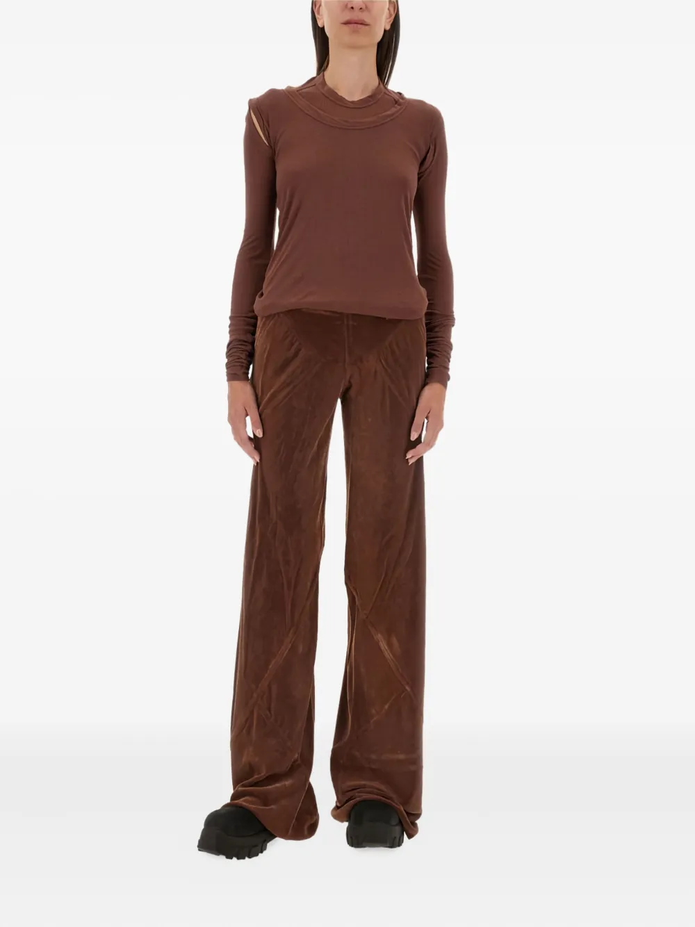 Rick Owens Concordians Bias Trousers - Bruin
