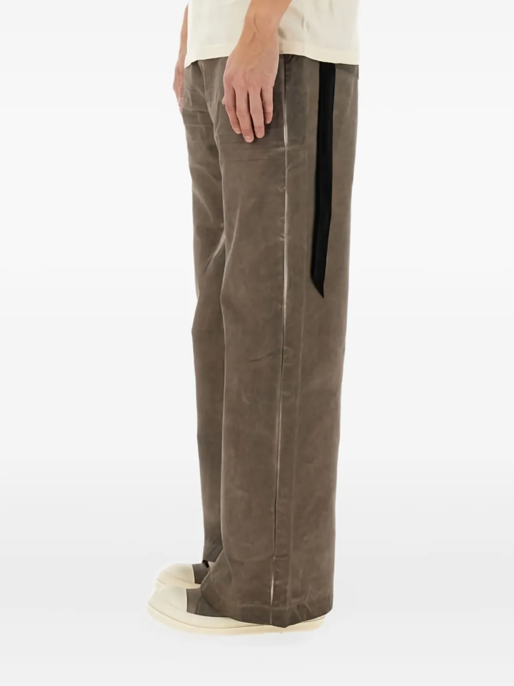 Rick Owens DRKSHDW Geth side-stripe cotton jeans Bruin