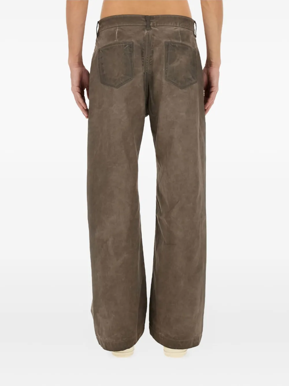 Rick Owens DRKSHDW Geth side-stripe cotton jeans Bruin
