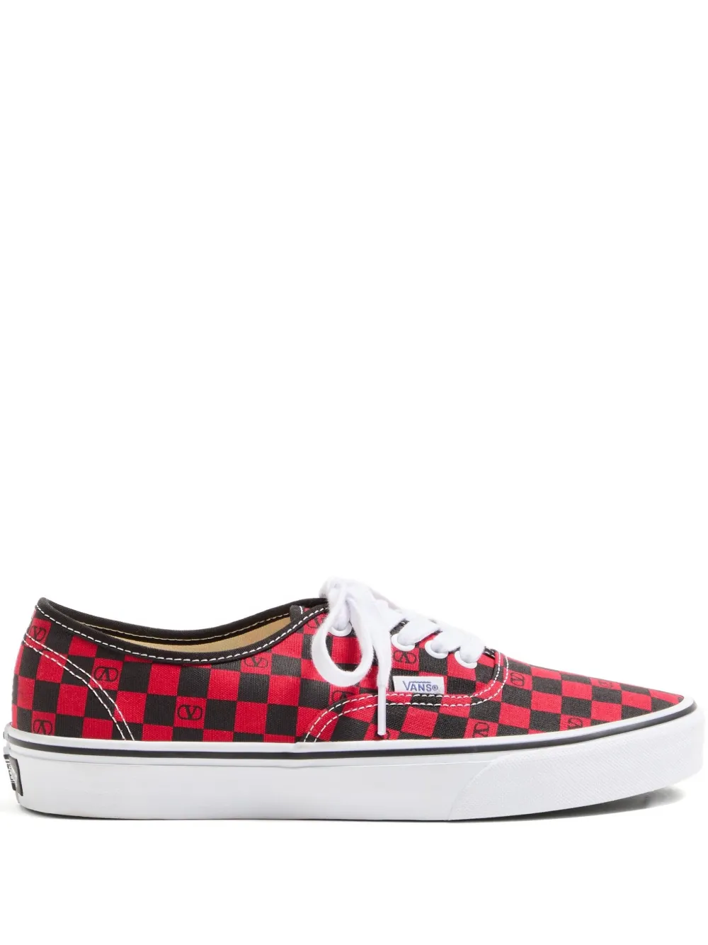 Valentino Garavani x Vans VLogo Checkerboard-print low-top sneakers | Red | Image 1