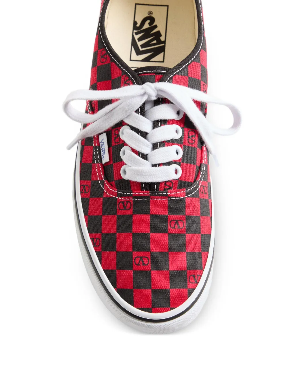 Valentino Garavani x Vans VLogo low-top sneakers met print Rood