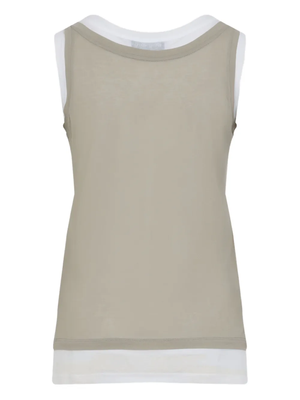 Miu Mouwloze top Beige