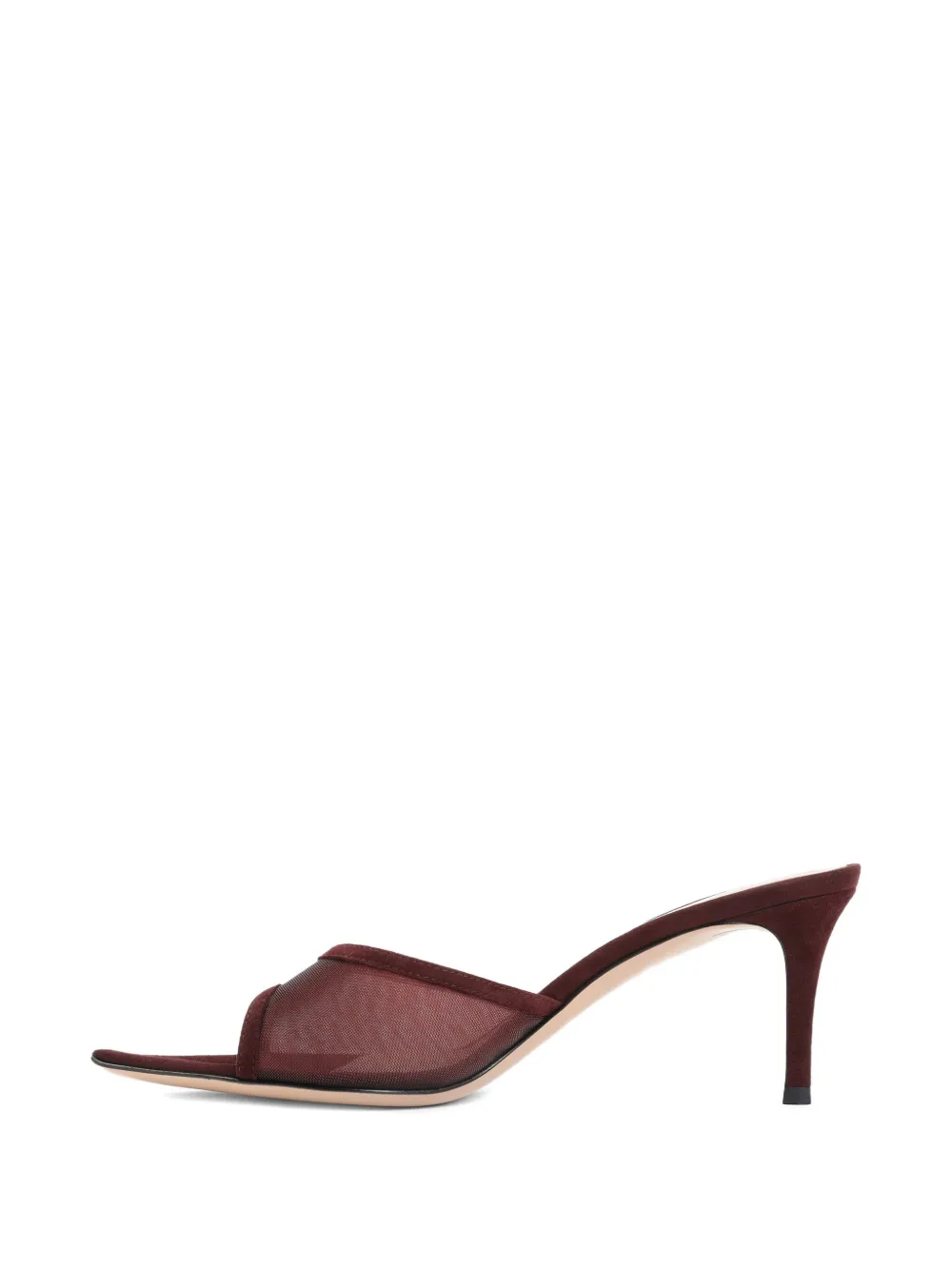 Gianvito Rossi 70 mm leren muiltjes met hak Rood
