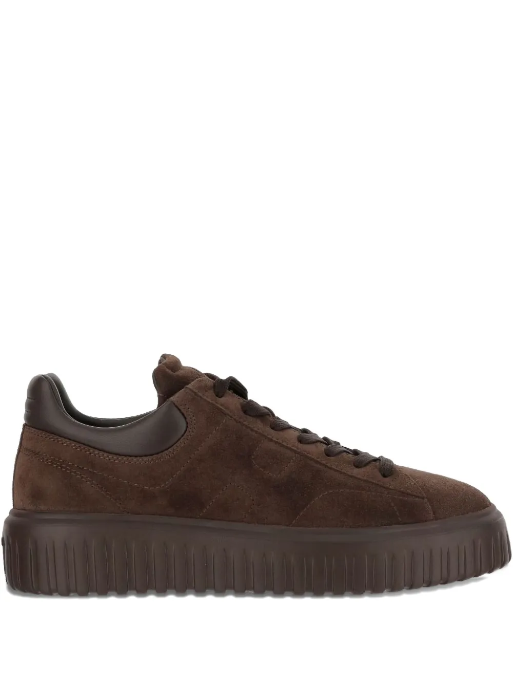 Hogan platform lace-up sneakers Brown