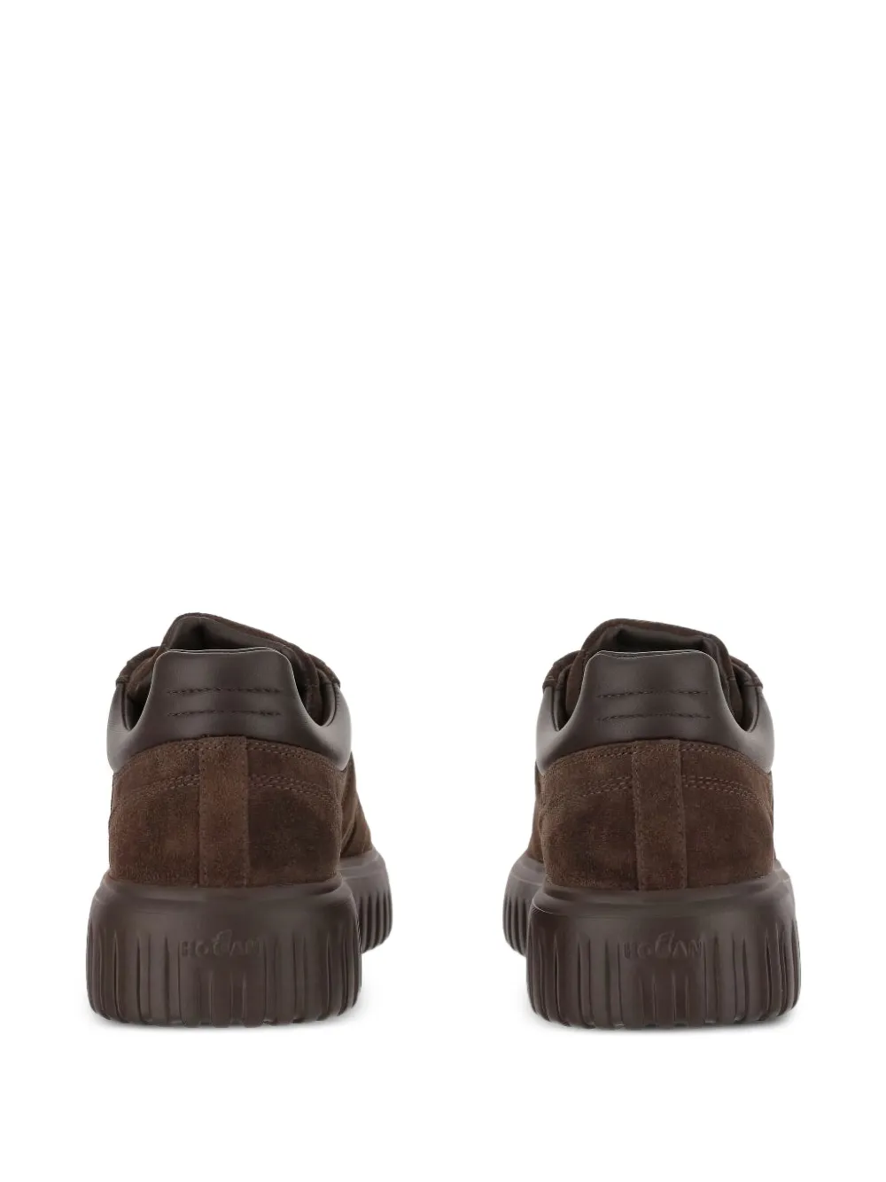 Hogan platform lace-up sneakers Brown
