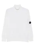 C.P. Company lens-detail turtleneck sweater - White