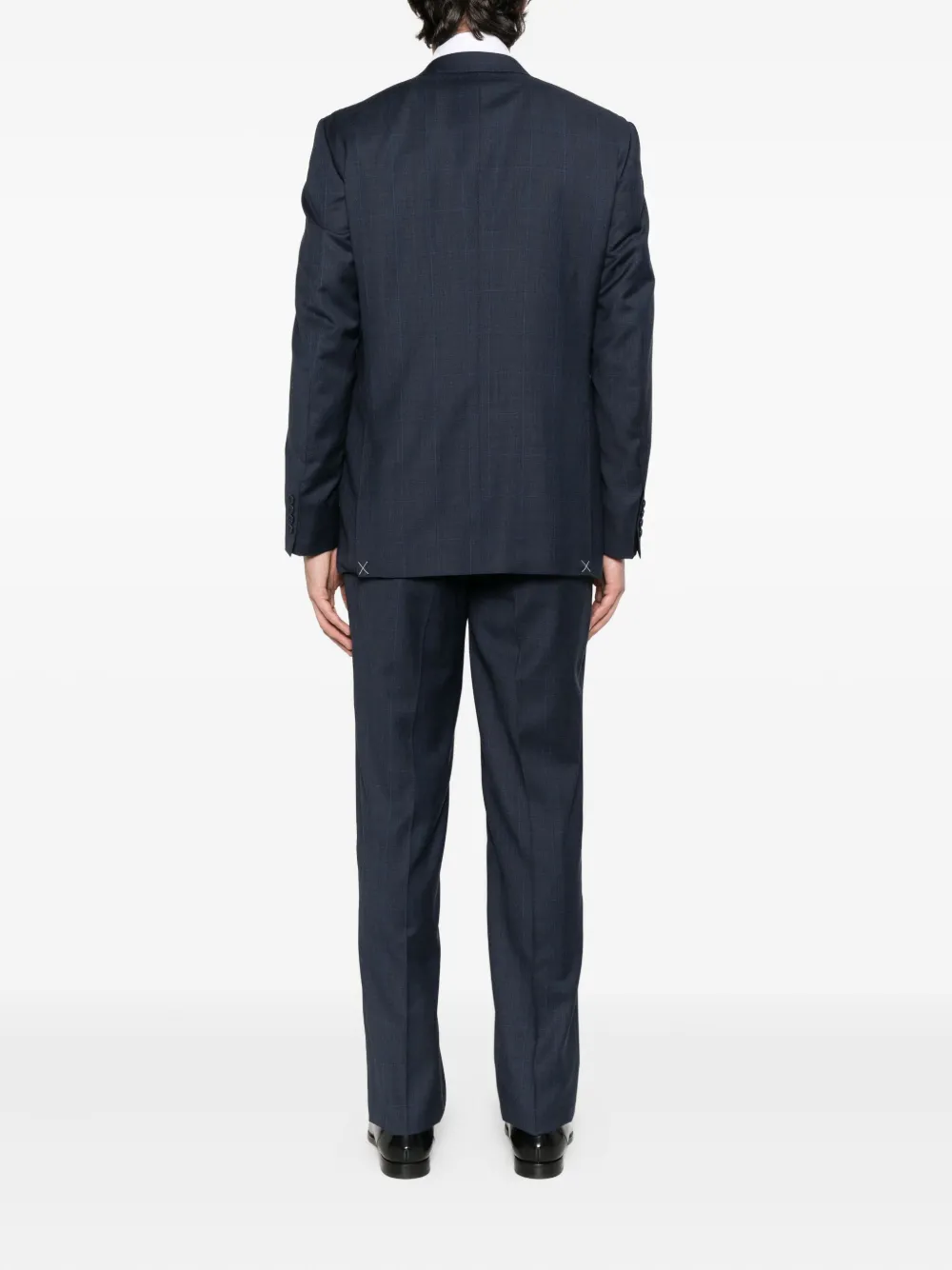  Canali Checked Suit - Blue 