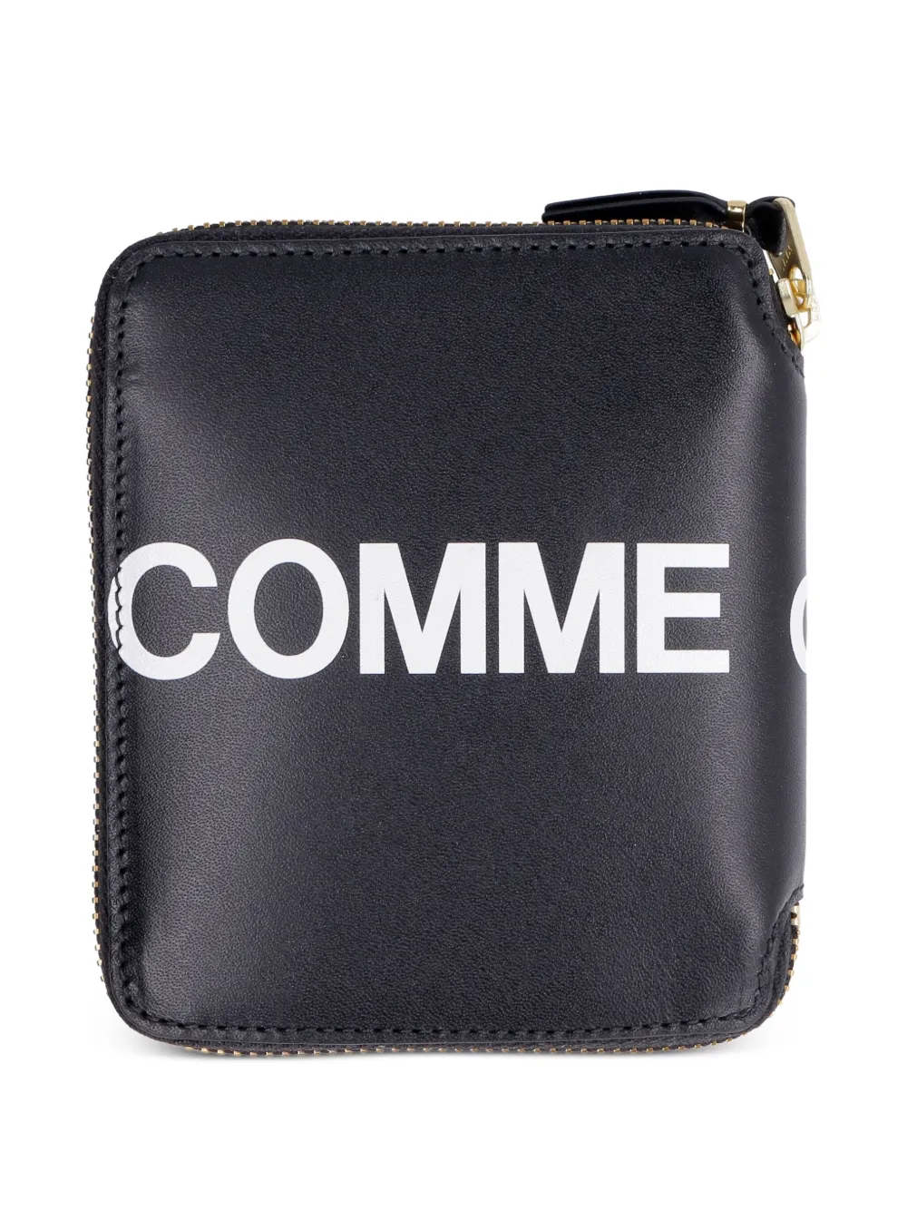 Comme Des Garçons Wallet logo zip-around wallet Zwart