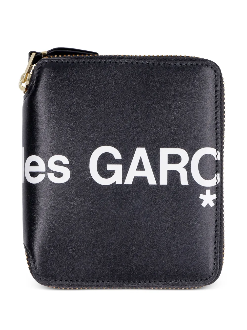Comme Des Garçons Wallet logo zip-around wallet Zwart