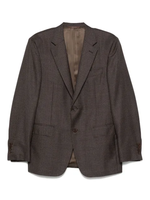 Canali Karierter Blazer mit zwei Knöpfen