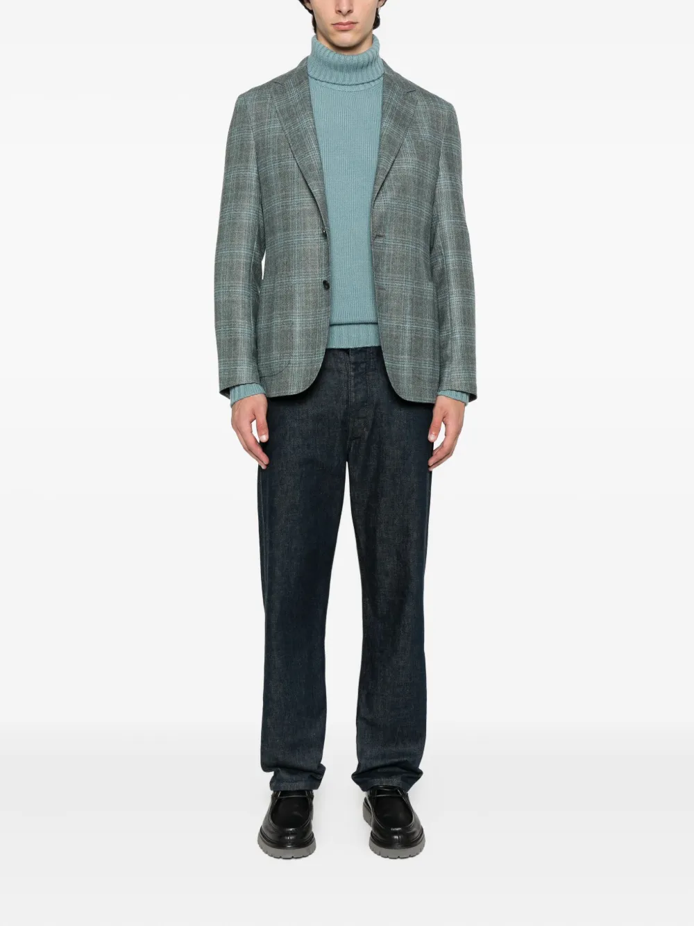 Canali checked wool blazer | Blazers | Image 2