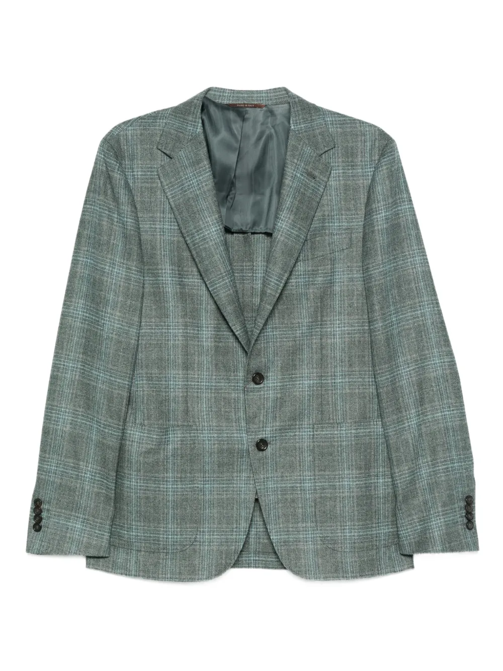 Canali checked wool blazer | Blue | Image 1