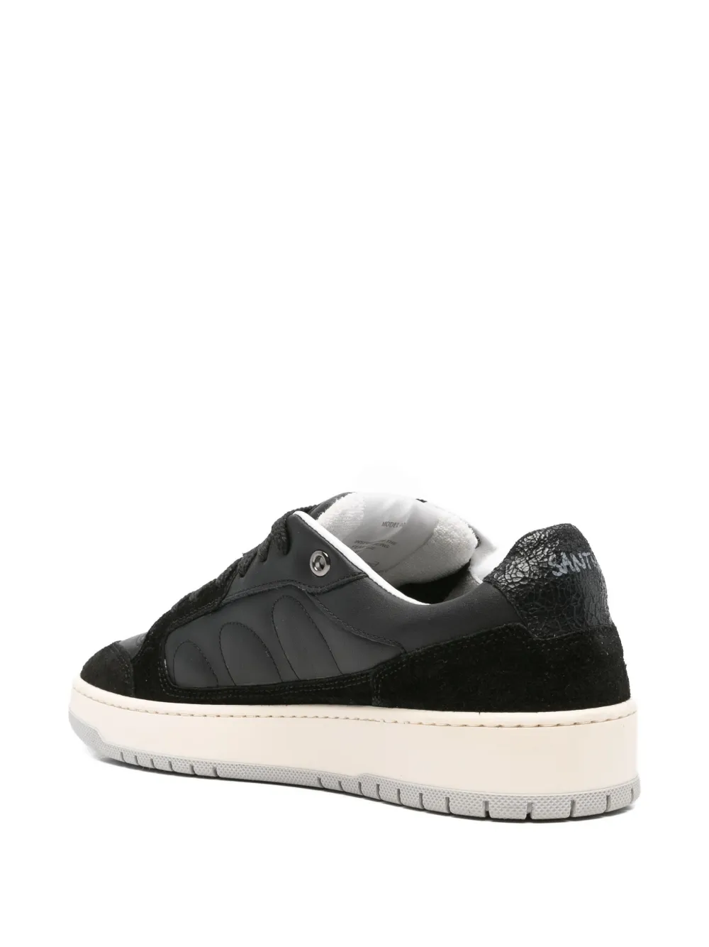SANTHA suede-panelled sneakers Black