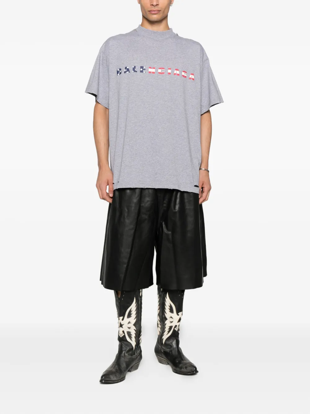 Balenciaga Jersey T-shirt - Grijs