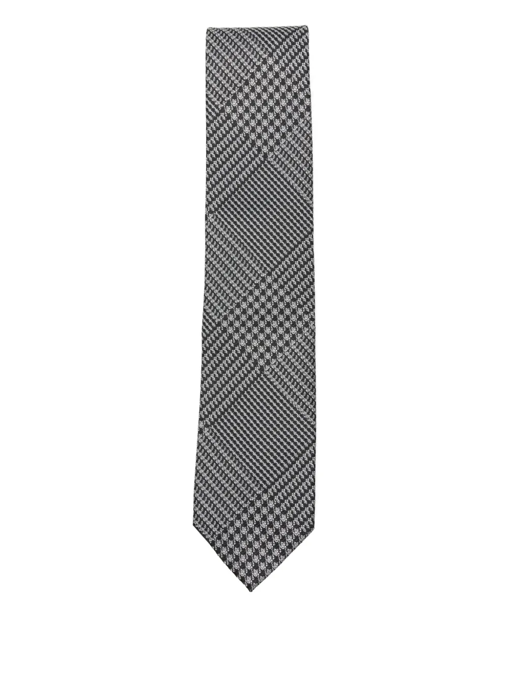 TOM FORD glen-plaid tie | Grey | Image 1