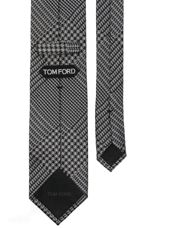 TOM FORD チェック ネクタイ | グレー | FARFETCH JP