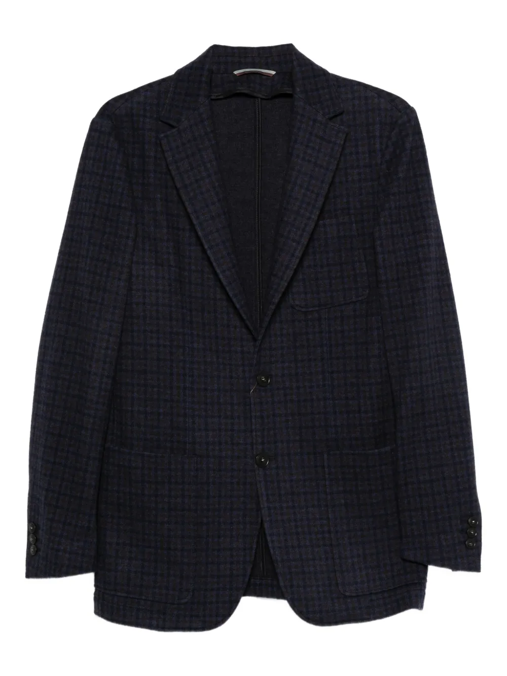 Canali checked two-button blazer | Blue | Image 1