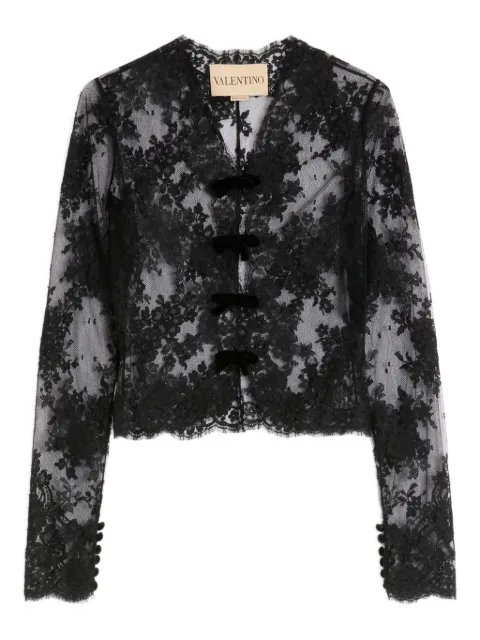 Valentino Garavani lace-panel top
