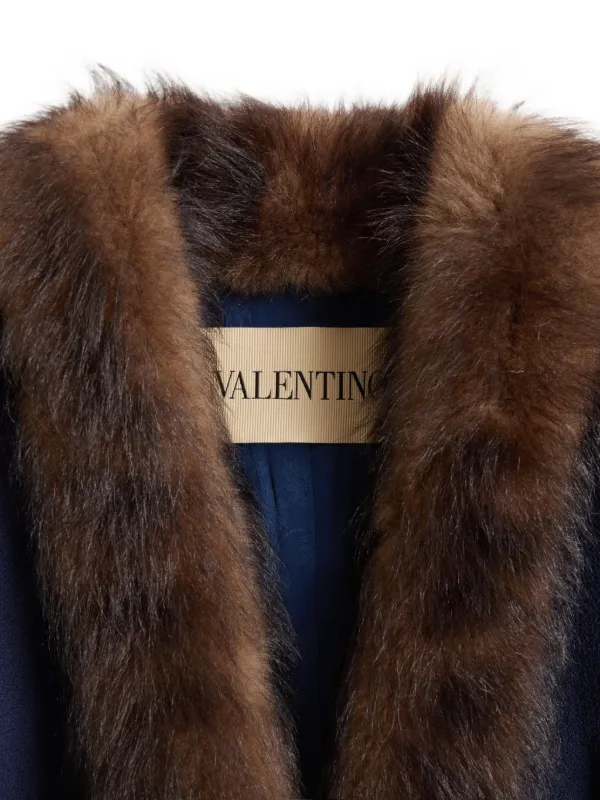 Valentino Garavani Wool Crepe Jacket | Blue | FARFETCH