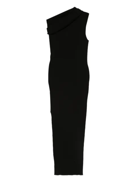 Rick Owens one-shoulder ribbed-knit dress