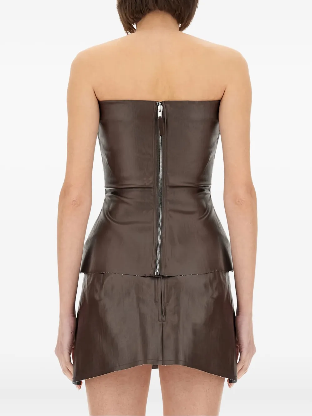 Rick Owens Bustier top met rits Bruin