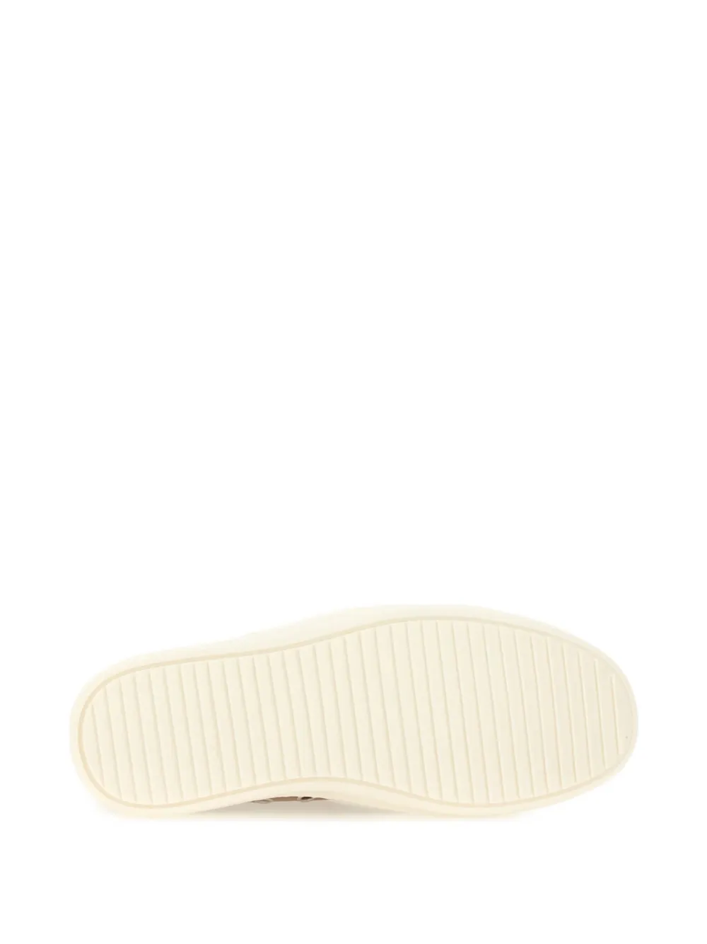 Rick Owens leather lace-up trainers Neutrals