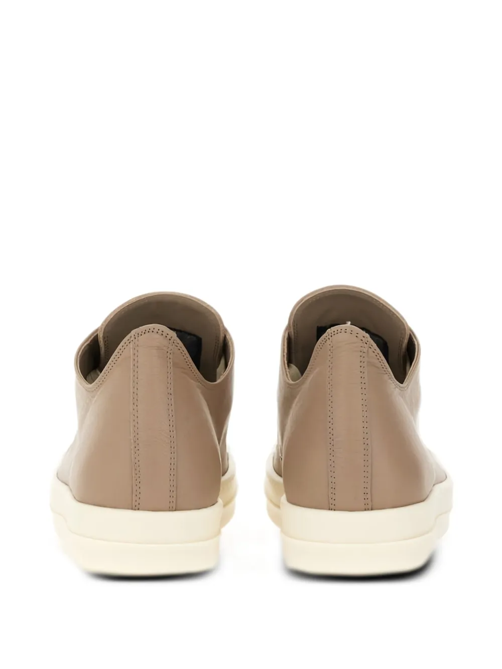 Rick Owens leather lace-up trainers Neutrals