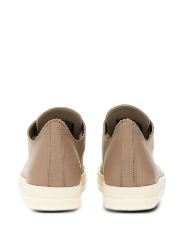 【Rick Owen】 レザーレースアップスニーカー ※送関込 Rick Owens レースアップ レザースニーカー | ニュートラル