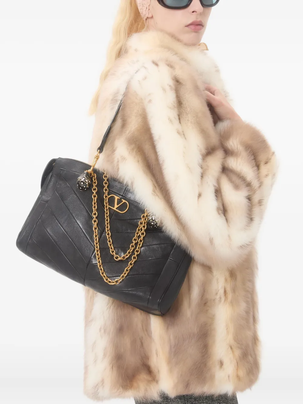 Valentino Garavani Lammy jas Beige