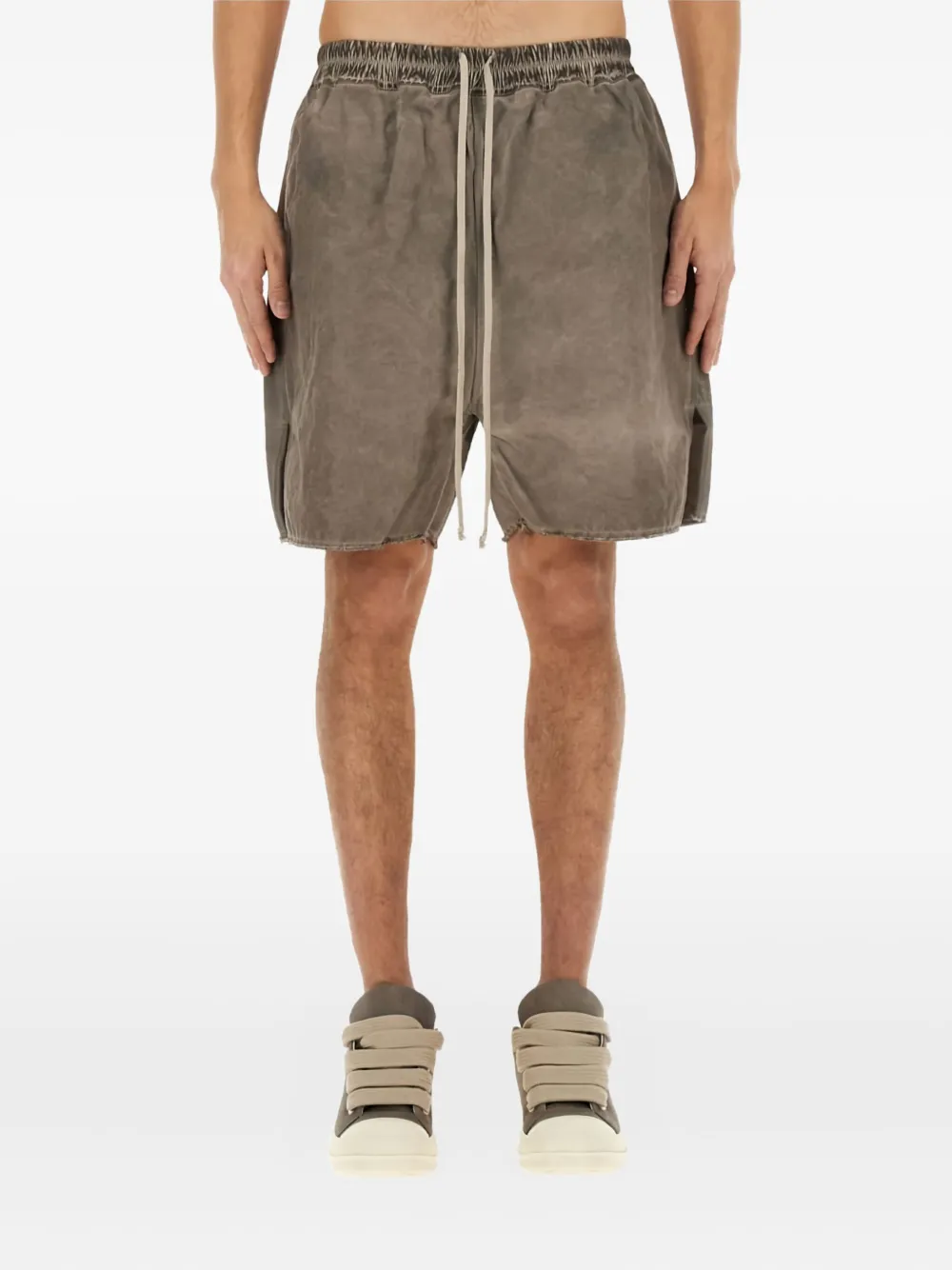 Rick Owens DRKSHDW zip frayed shorts | Cargo Shorts | Image 2