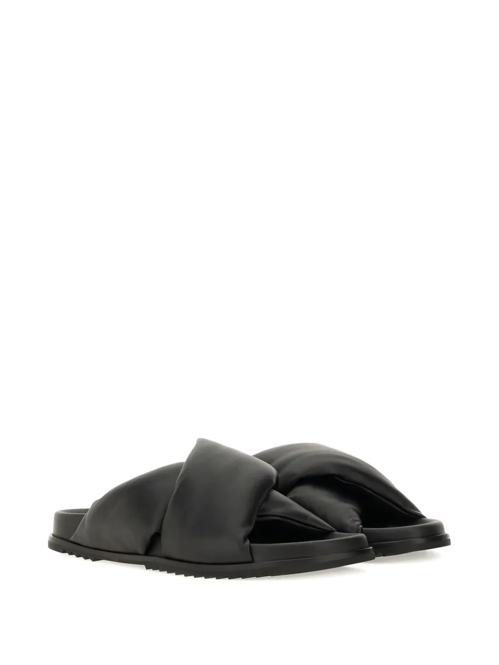 Rick Owens padded sandals Black
