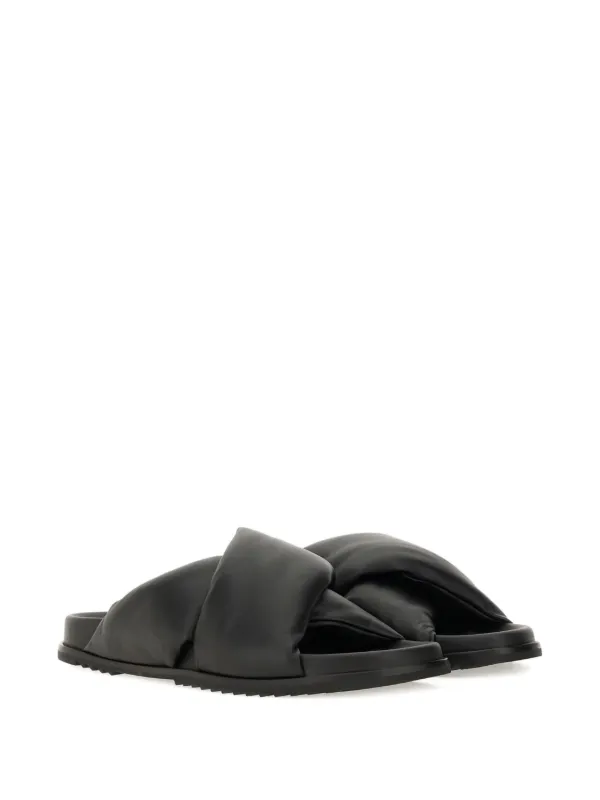 Rick Owens Padded Sandals | Black | FARFETCH JO