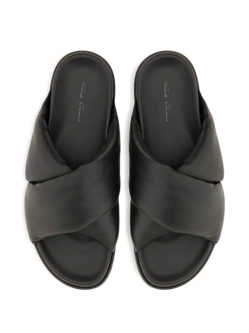 Rick Owens padded sandals Black