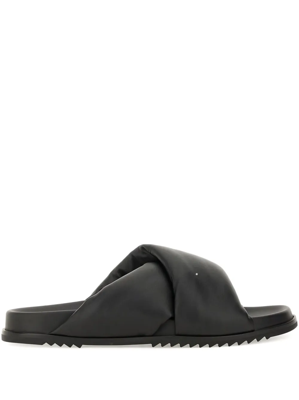 Rick Owens padded sandals Black