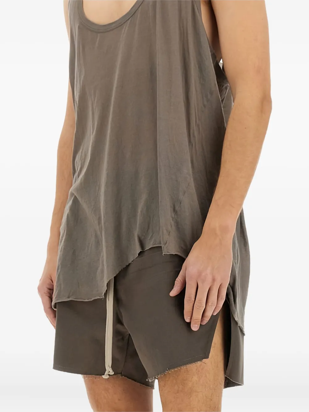 Rick Owens Asymmetrische spencer Grijs