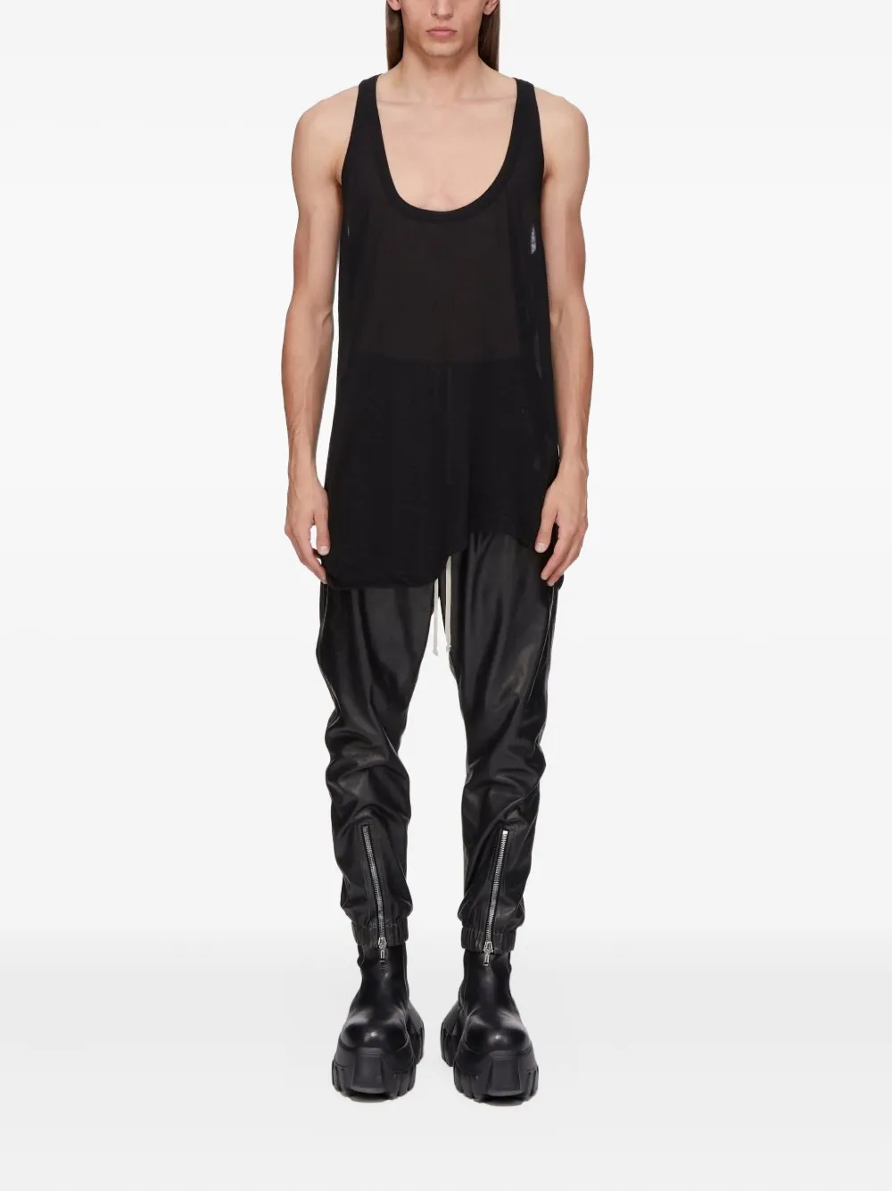 Rick Owens asymmetric vest | Débardeurs | Image 2