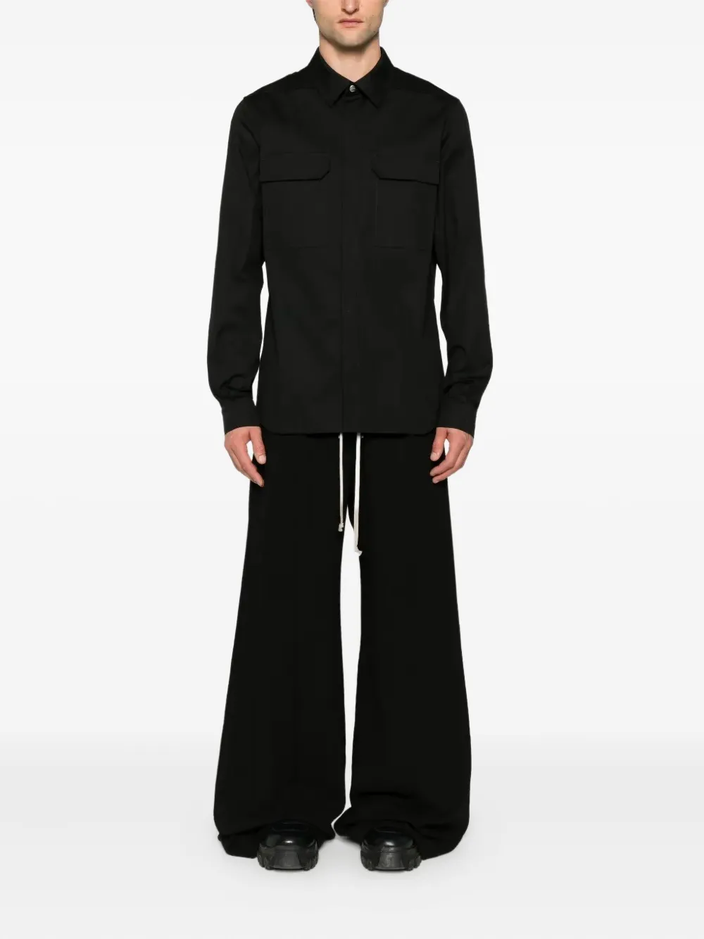 Rick Owens pocket shirt - Zwart