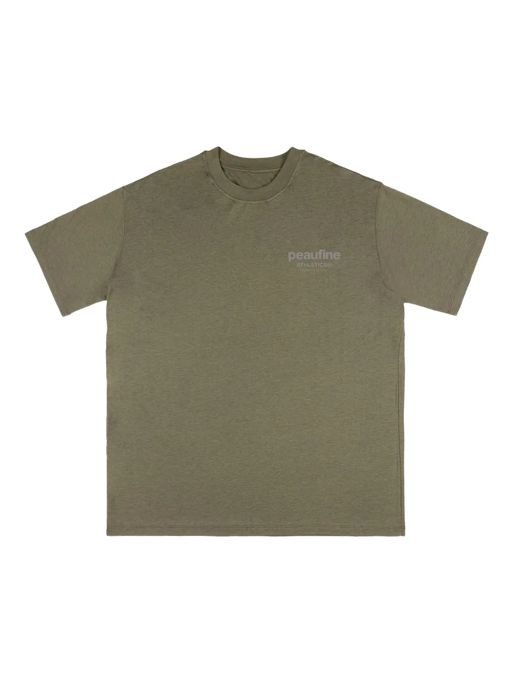 Peaufine Athletics logo-print T-shirt | Green | Image 1