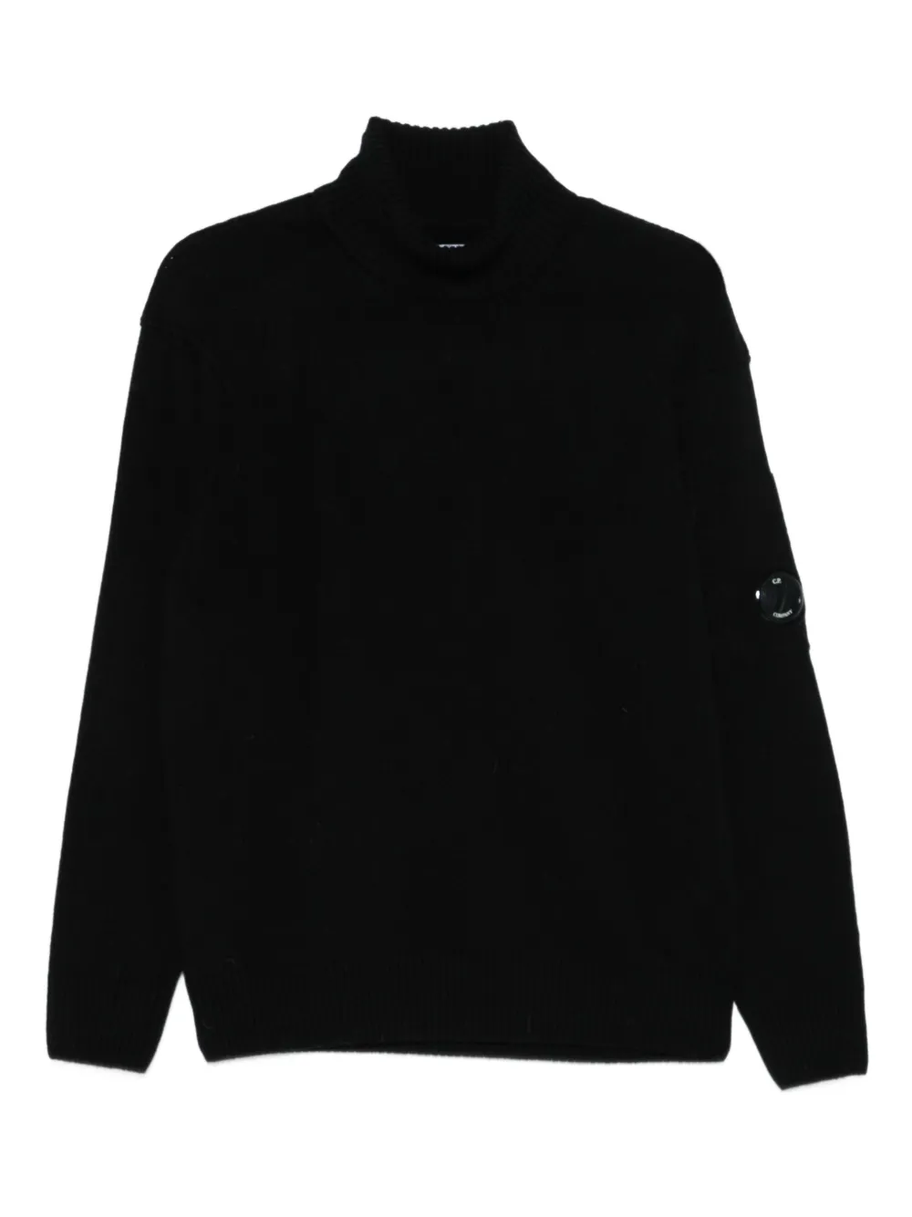 C.P. Company high-neck lens-detail sweater | Black | Image 1