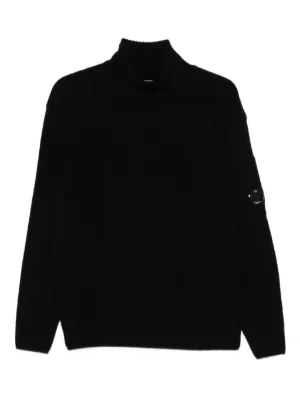 C.P. Company ハーフジップ セーター | ブラック | FARFETCH JP